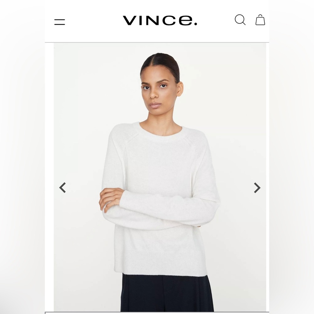 Vince Womens Wool Cashmere Sweater Small NEW